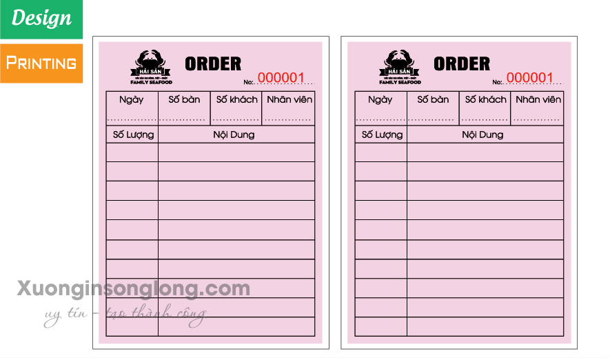IN ORDER NHÀ HÀNG HẢI SẢN