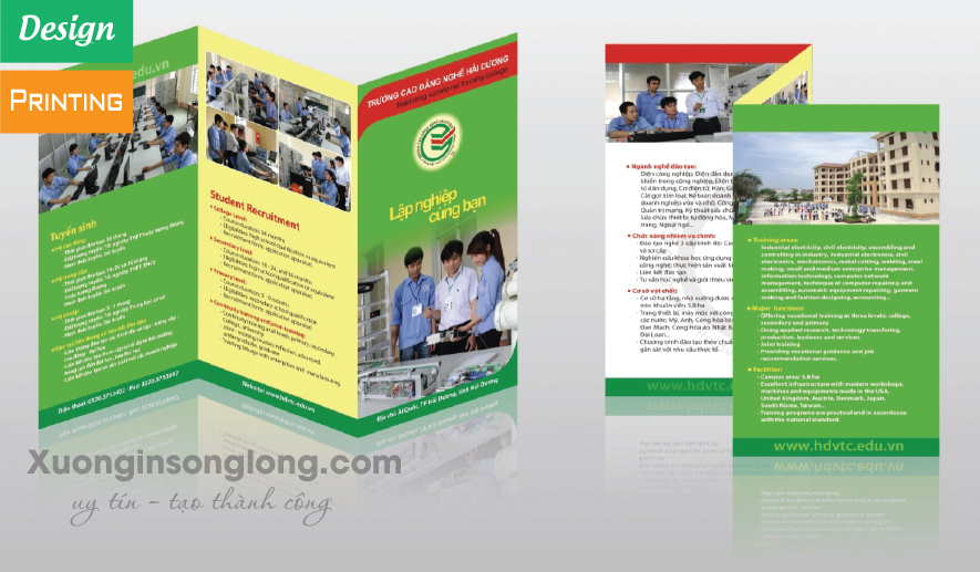 IN TỜ RƠI TỜ GẤP TRƯỜNG CAO ĐẲNG